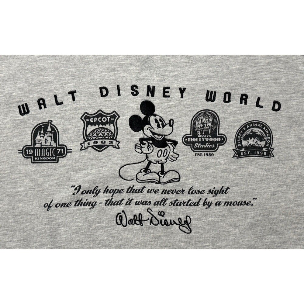 Walt Disney World Parks Sweatshirt Men's Mickey Mouse Large